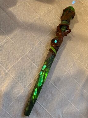 Magical Green Fantasy Staff Role-Play Wand for Kids